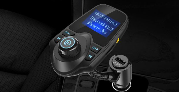 Nulaxy KM18 Car Bluetooth FM Wireless Transmitter - 6