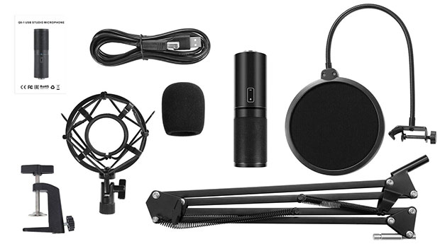 TONOR Q9 USB Microphone Kit - 3