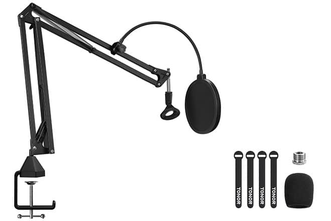 TONOR T20 Microphone Suspension Scissor Arm Stand - 2